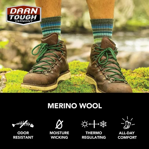 Miniatura 6 de Darn Tough Captain Stripe Micro Crew - Calcetines ligeros con cojín, para hombre