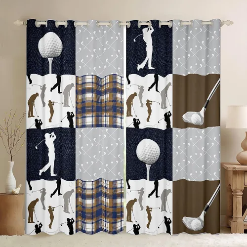 Miniatura 11 de Cortinas opacas de camuflaje con bandera estadounidense, regalo para niños, cortina de ventana de camuflaje verde con rayas negras, estrellas