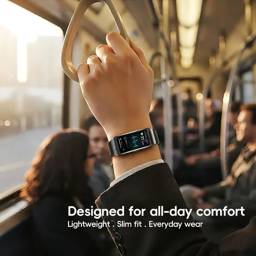 Miniatura 2 de Slim Fitness Tracker para hombres y mujeres, banda inteligente con pantalla táctil HD de 1.57 pulgadas, seguimiento de frecuencia cardíaca y SPO₂