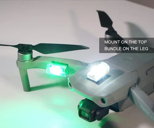 Miniatura 9 de VIFLY Luz estroboscópica para dron, luz anticolisión para avión nocturno de drones FAA, se adapta a DJI Mini 3 Pro/Mini 4 Pro/Mini 2/Air 3/Air