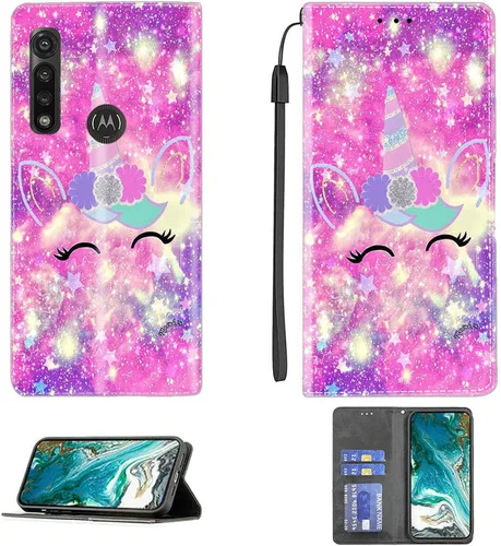 Miniatura 508 de Funda para Moto One Zoom compatible con Motorola One Zoom Phone Case Flip Stand Cover Magnetic Close YHD