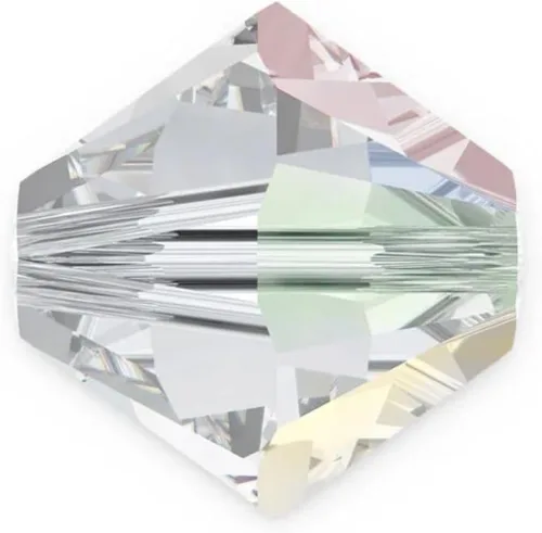 Miniatura 94 de 100 piezas auténticas Preciosa de 3 mm (0,12 pulgadas) cuentas sueltas de cristal bicono facetado pequeño amatista púrpura compatibles con cristales