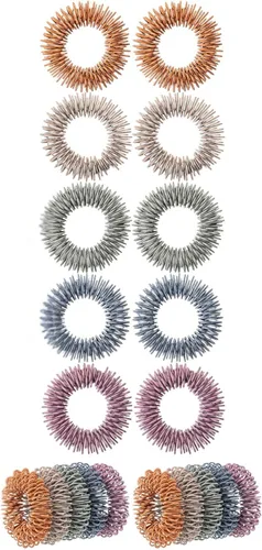 Miniatura 16 de Mr. Pen - Anillos sensoriales con puntas, paquete de 10, tonos de joya, juguetes sensoriales para aliviar el estrés, anillo para ansiedad