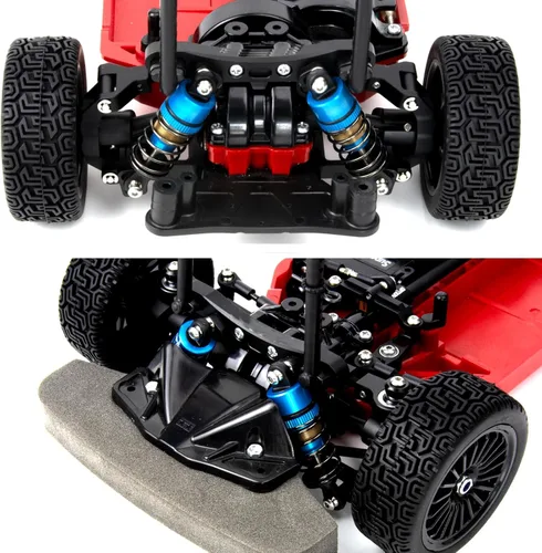Miniatura 3 de 1/10 62MM RC Kit de amortiguadores llenos de aceite para Tamiya TT-01 TT-02 Hyper Go 1/14 H14BM 14209 Losi Actualizaciones Reemplazar piezas (azul)