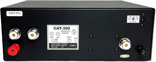Miniatura 2 de Comet Sintonizador manual de antena CAT-300 1.8-50 MHz 300W PEP HF/VHF Red a juego para uso de base y campo con medidor de potencia de aguja cruzada