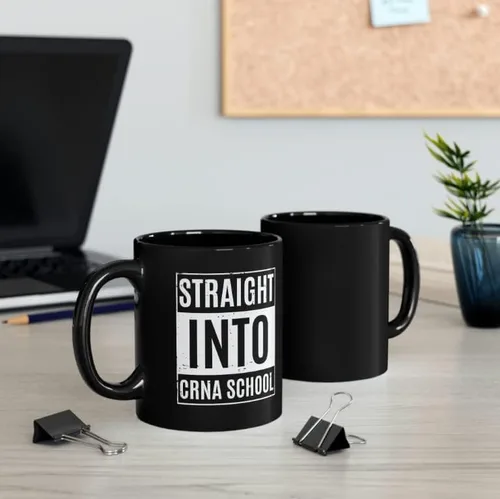 Miniatura 2 de Nueva taza de estudiante Crna para la escuela de enfermería, enfermera, anestesista, enfermera registrada, enfermera practicante de anestesiología