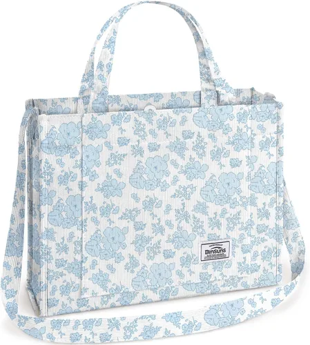 Miniatura 20 de Corduroy Tote Bag for Women Small Satchel Bag Mini Tote Bag Aesthetic Crossbody Handbag - School Work Travel Shopping