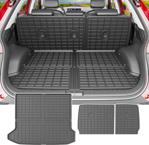 Miniatura 7 de powoq Alfombrilla de Maletero Compatible con Toyota RAV4 2013 2014 2015 2016 2017 2018 Forro de Carga para Todo Clima Alfombrilla de Respaldo