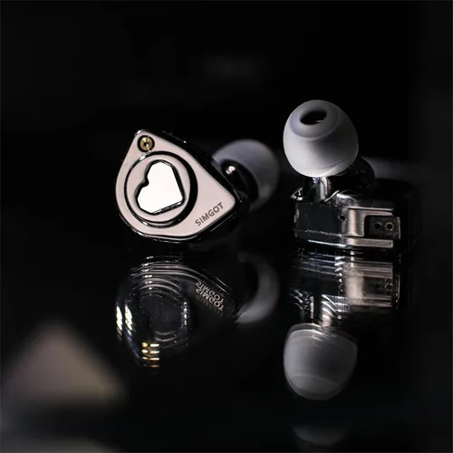 Miniatura 5 de Linsoul SIMGOT EW300 1DD+1Planar+1PZT controlador híbrido intrauditivo, auriculares IEM con cable, auriculares para juegos con boquillas