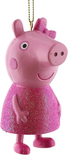 Miniatura 3 de Kurt S. Adler - Adorno de Peppa Pig - Vestido de Navidad con purpurina rosa en caja