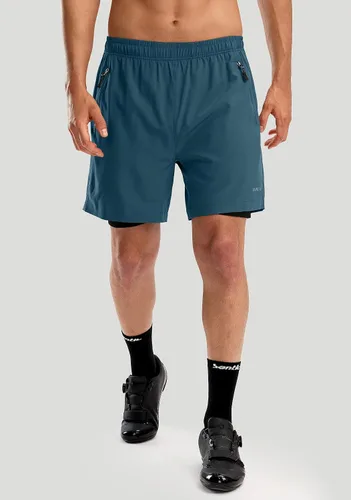 Miniatura 2 de Bikewa Pantalones cortos de ciclismo de montaña para hombre, con acolchado 3D, ajuste holgado, MTB para montar en bicicleta, ciclismo, ciclismo