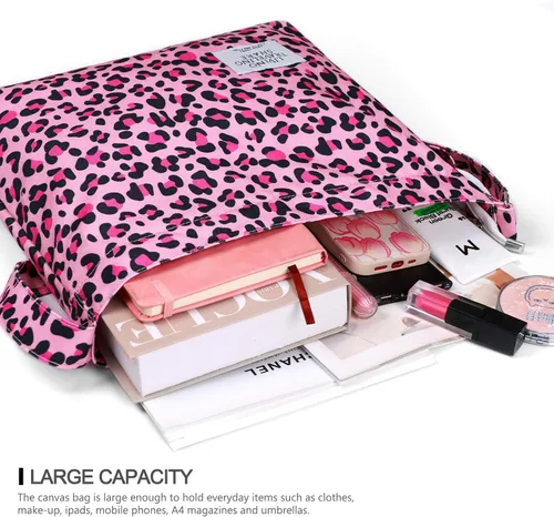 Miniatura 9 de Bolsa de lona con diseño de bolsillo externo, aspecto elegante, correa de hombro ajustable