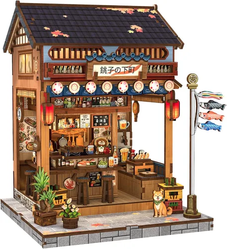 Miniatura 12 de CUTEBEE - Kit de rincón de libros - Kit de casa de muñecas en miniatura DIY para adultos, decoración de estantería de casa pequeña Booknook