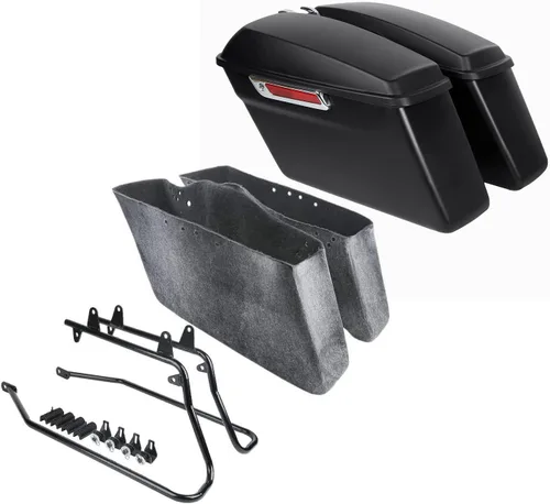 Miniatura 14 de TCT-MOTORPARTS Bolsa de sillín dura para alforja de conversión de hardware para Harley 2018-2025 Softail Fat Boy Breakout