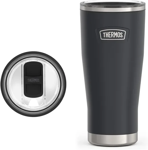 Miniatura 8 de THERMOS ICON SERIES, vaso de acero inoxidable con cierre deslizante, 18 onzas, carmesí