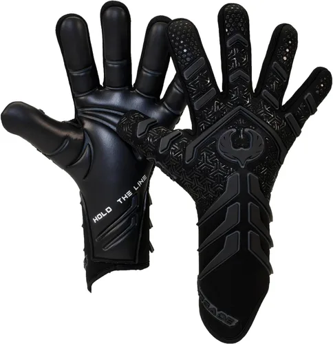 Miniatura 11 de Guantes de portero profesionales sin correa Renegade GK Apex (tallas 6-12, nivel 5.5) 4+5MM de agarre de contacto de corte negativo Guantes