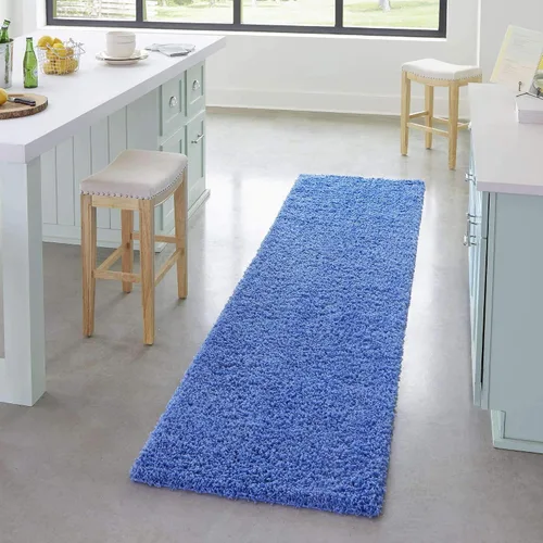 Miniatura 15 de Unique Loom Zuniga Solid Shag Collection alfombra moderna de felpa negra de área (7' 0 x 10' 0)