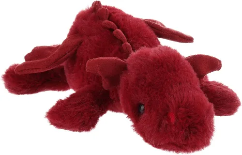 Miniatura 7 de Apricot Lamb Toys Peluche de Dragón Dinosaurio Ciruela Acostado Animal de Peluche Suave y Tierno Perfecto para Niño (Dragón Rojo, 15 Pulgadas)