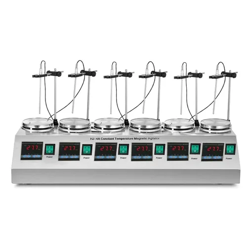 Miniatura 8 de YUEWO Agitador magnético digital de 2400 rpm, mezclador magnético de placa caliente, mezclador de laboratorio con barra de agitación