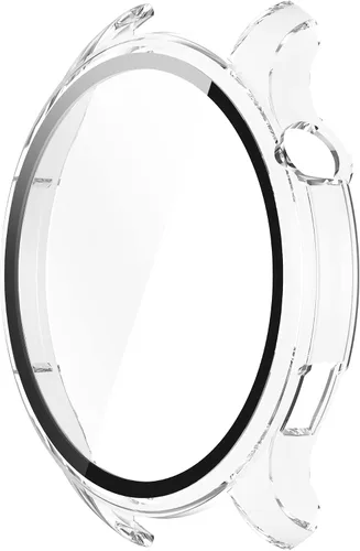 Miniatura 5 de Funda protectora compatible con Amazfit GTR 4, protector de pantalla de vidrio templado de policarbonato duro, ultrafina, cubierta completa, a