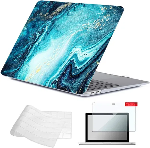 Miniatura 30 de Se7enline Funda compatible con MacBook Air de 15 pulgadas M4 M3 M2 2025 2024 2023 de 15.3 pulgadas con MacBook Air A2941/A3114/A3241 funda rígida