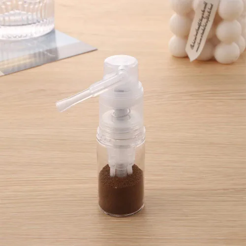 Miniatura 7 de Botella de spray de polvo vacía de cosméticos de viaje, botella de peluquería de fibra recargable para el cabello, olla caja de crema, herramienta