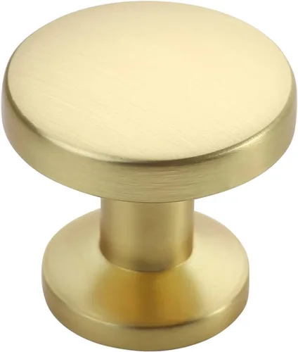 Miniatura 8 de Alzassbg Paquete de 10 pomos de gabinete cromados pulidos, 1.1 pulgadas (1.181 in) de diámetro, accesorios para pomos de gabinete redondos