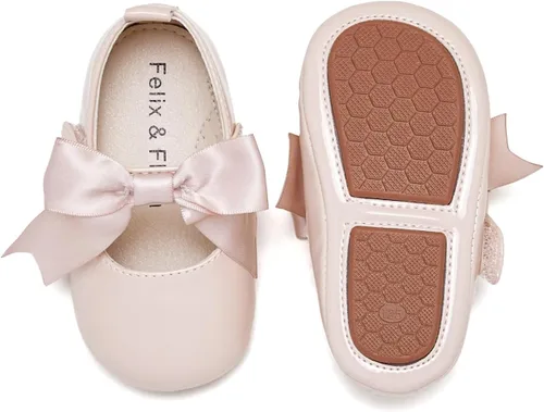Miniatura 60 de Felix & Flora Zapatos de bebé de suela suave - Zapatos de bebé para caminar, mocasines, suela de goma, zapatos de cuna