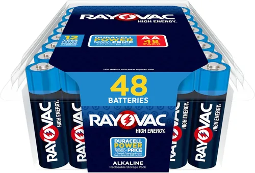 Miniatura 5 de Rayovac - Pilas AA de alta energía (paquete de 48 unidades), batería alcalina doble AA