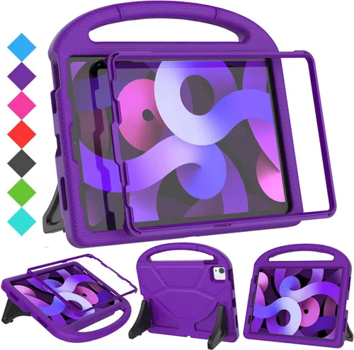 SUPLIK Funda infantil para iPad Air de 5ª/4ª generación (10.9 pulgadas, 2022/2020), construida con protector de pantalla, iPad Air 5, funda a prueba