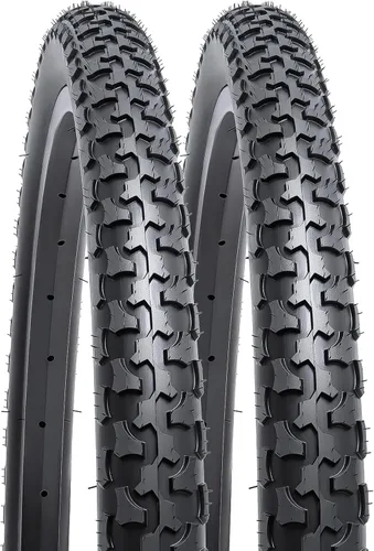 YUNSCM 2-PCS 24" Mountain Bike Tires 24x1.75/47-507 Compatible with Mountain Bike 24 x 1.75 24X1.75 Bike Bicycle Tires (Y-682)