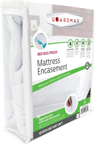 Miniatura 43 de Protector de colchón Guardmax con cremallera funda contra insectos para cama 100% impermeable suave, hipoalergénico y transpirable