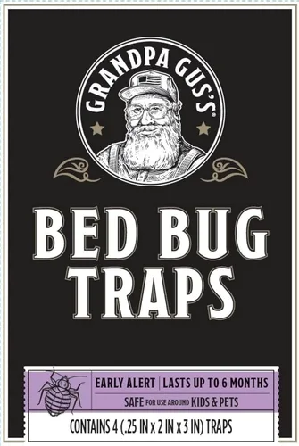 Miniatura 2 de Trampas adhesivas para chinches de cama Grandpa Gus's para el hogar y viajes, detección temprana, dura hasta 6 meses, diseño pequeño y discreto