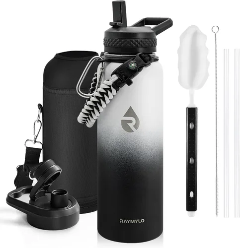 Miniatura 104 de RAYMYLO Botella de agua aislada de 24 onzas, de acero inoxidable con triple pared al vacío (fría durante 48 horas, caliente durante 24 horas), a