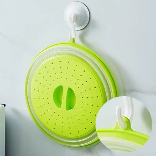 Miniatura 4 de Funda plegable para microondas de EE. UU., con diseño de gancho, funda para microondas multiusos, cubierta plegable para platos de alimentos, sin
