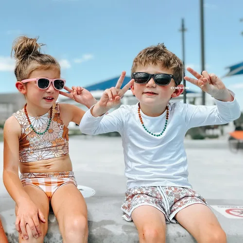 Miniatura 16 de Lentes de sol polarizados de goma elastómero termoplástico (TPEE) flexible, para niñas y niños de 3 a 9 años