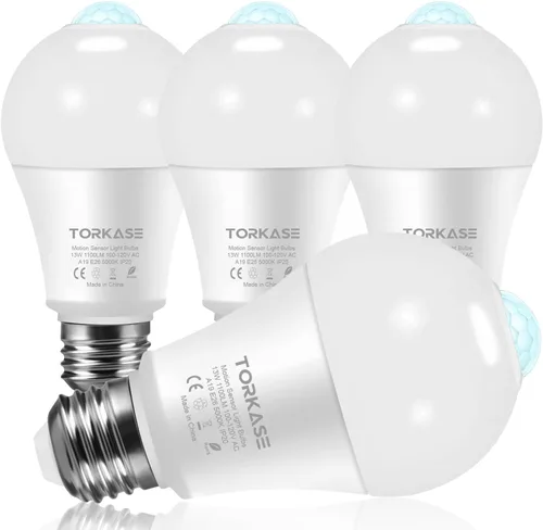 Miniatura 8 de Torkase Bombillas de luz de 13 W del atardecer al amanecer, no requiere temporizador, 1100 lm (equivalente a 100 W), luz diurna de 6000 K, bombillas