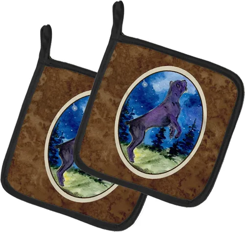 Miniatura 44 de Caroline's Treasures SS8617PTHD - Juego de soportes para ollas de cocina resistentes al calor, almohadillas calientes para horno para cocinar, Husky