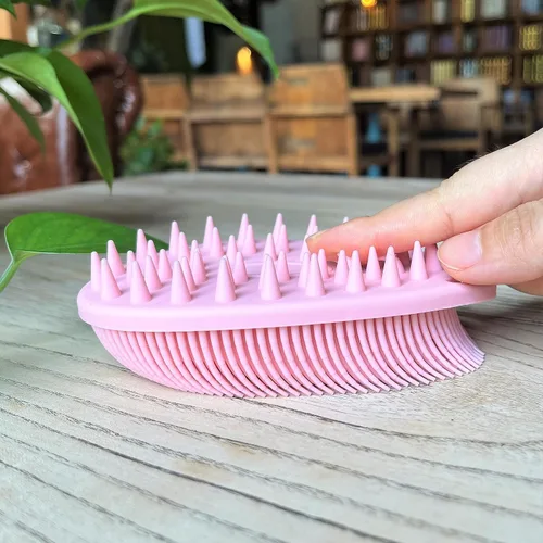 Miniatura 8 de Cepillo sensorial prémium para niños o autismo, limpiador corporal de silicona suave, cepillos de terapia ocupacional 2 en 1, esponja de silicona