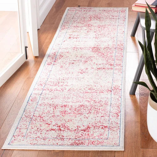 Miniatura 20 de SAFAVIEH - Alfombra de la colección Brentwood - 6' x 9', azul marino y gris claro, diseño envejecido con medallón, no desprende pelusa y fácil azul