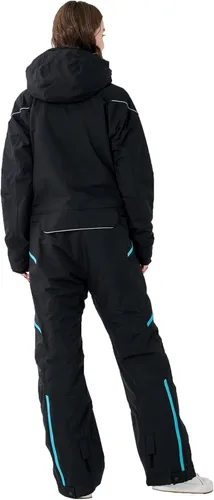 Miniatura 2 de XUQNAGG Traje de esquí de una pieza para mujer, resistente al viento, impermeable, cálido, transpirable, desmontable, para deportes de nieve