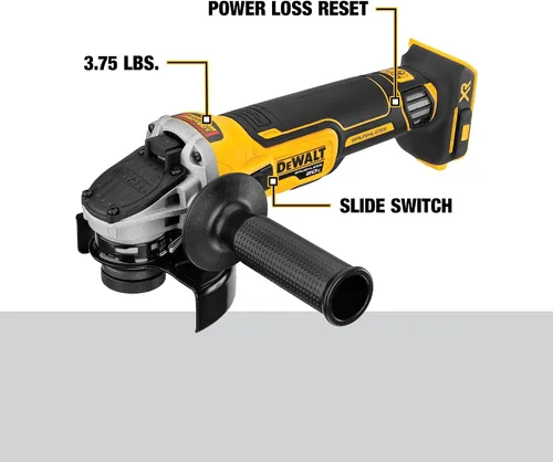 Miniatura 3 de DEWALT Amoladora angular MAX* XR de 20 V con freno de retroceso, interruptor deslizante, 4-1/2 pulgadas, solo herramienta (DCG405B)