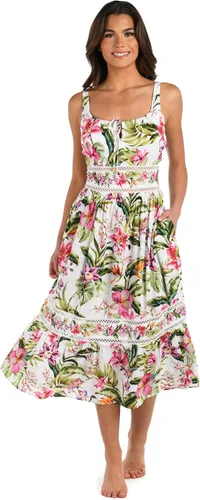 Miniatura 21 de La Blanca Vestido midi para cubrir el traje de baño para mujer