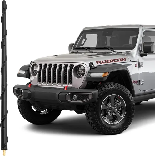 Miniatura 15 de BASIKER Antena para Jeep Gladiator Willys Mojave 2007-2024 2025 2026, accesorios para Jeep Gladiator, 13 pulgadas en espiral Jeep Gladiator Willys