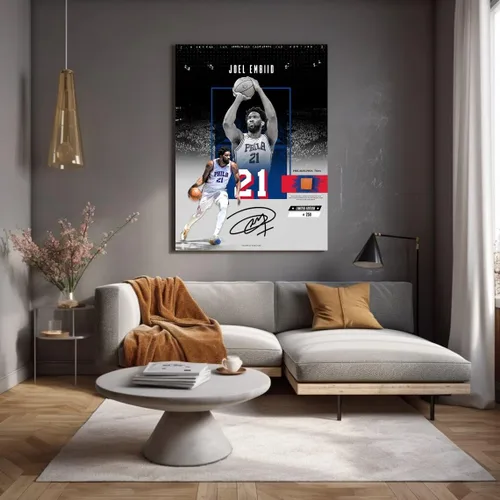 Miniatura 60 de Póster firmado de la superestrella de baloncesto Victor Wembanyama para niños, para la habitación de los fanáticos, decoración de pared, pósteres