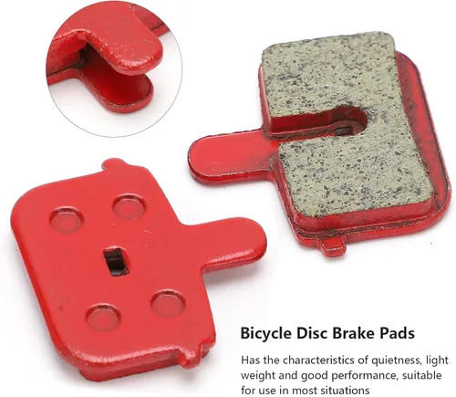 Miniatura 4 de DJDK Pastillas de freno de bicicleta, pastillas de freno de disco de bicicleta, 8 piezas, pastillas de freno de resina duradera, reemplazo de freno