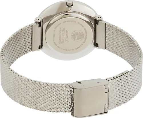 Miniatura 2 de Citizen Eco-Drive Ambiluna, caja de acero inoxidable plateada con diamante incrustado, reloj de señoras - EM0640-82D
