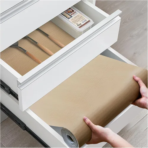 Miniatura 13 de Forro antideslizante para cajones y estantes, no adhesivos, grueso, agarre fuerte, impermeable, lavable, protege los estantes del aparador, armarios