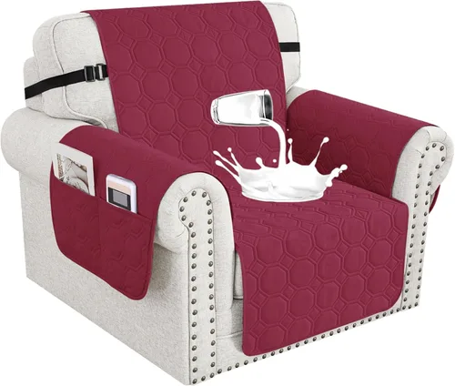 Miniatura 31 de XINEAGE Funda 100% impermeable para silla y sofá para mascotas, funda antideslizante para sofá, fundas lavables para silla, protector de muebles