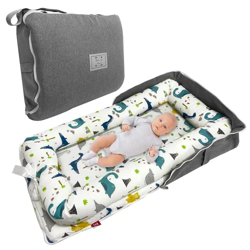 Tumbona de bebé, tumbona portátil plegable para bebés, funda para nido de bebé, adecuada para tumbona de recién nacido de 0 a 24 meses, nido de bebé